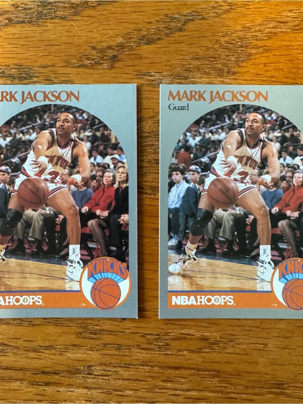 2 Card-Lot - 1990-91 NBA Hoops - Mark Jackson, Menendez Brothers Courtside #205